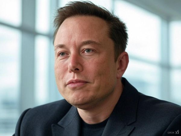 Elon Musk at X Headquarters via Grok